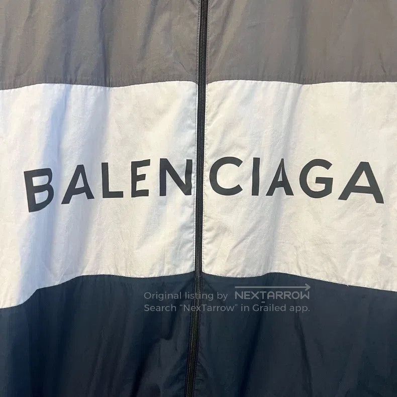 Balenciaga Balenciaga Grey-blue stitching jacket Size S / US 4 / IT 40 - 3 Thumbnail