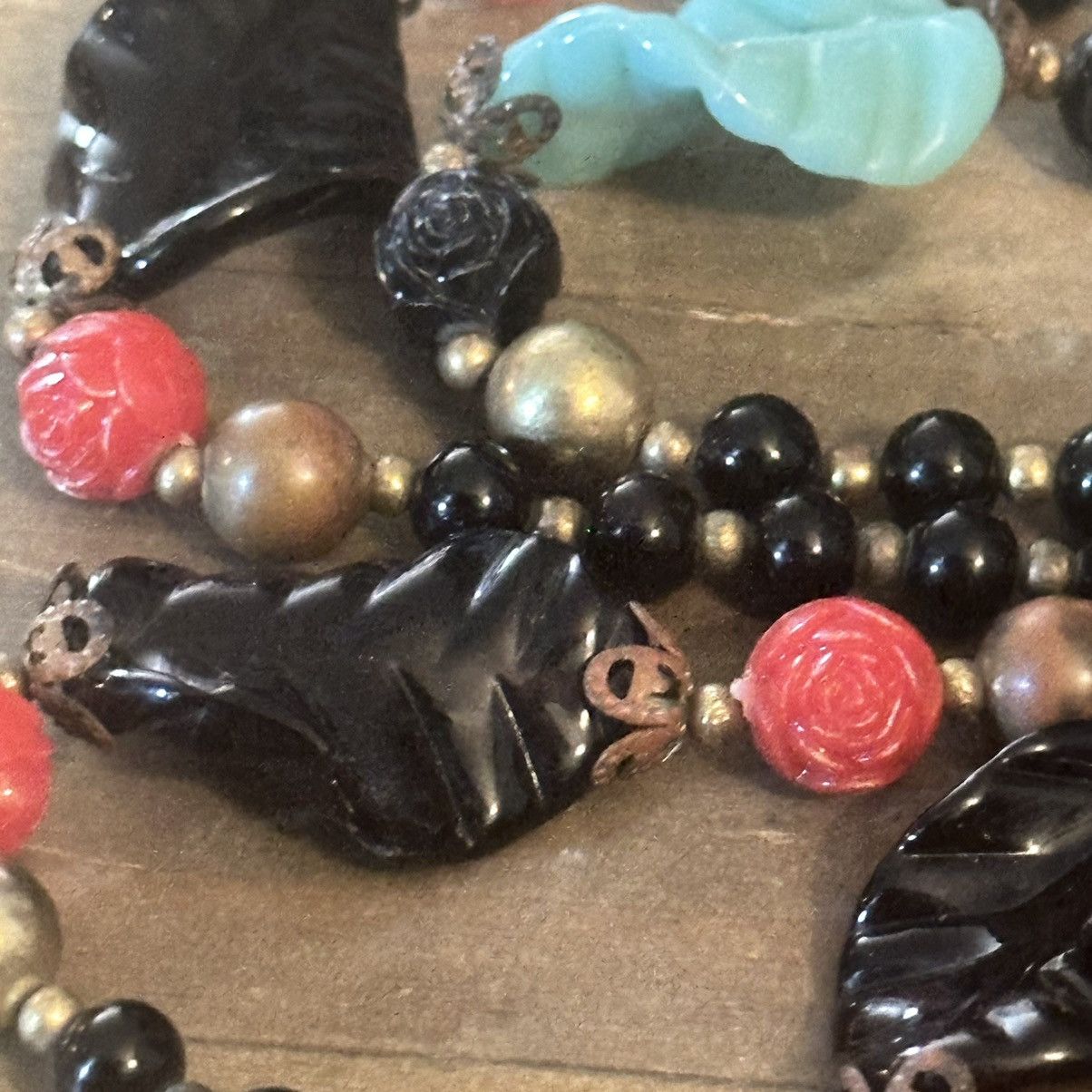 Vintage Vintage long glass bead necklace Size ONE SIZE - 5 Thumbnail