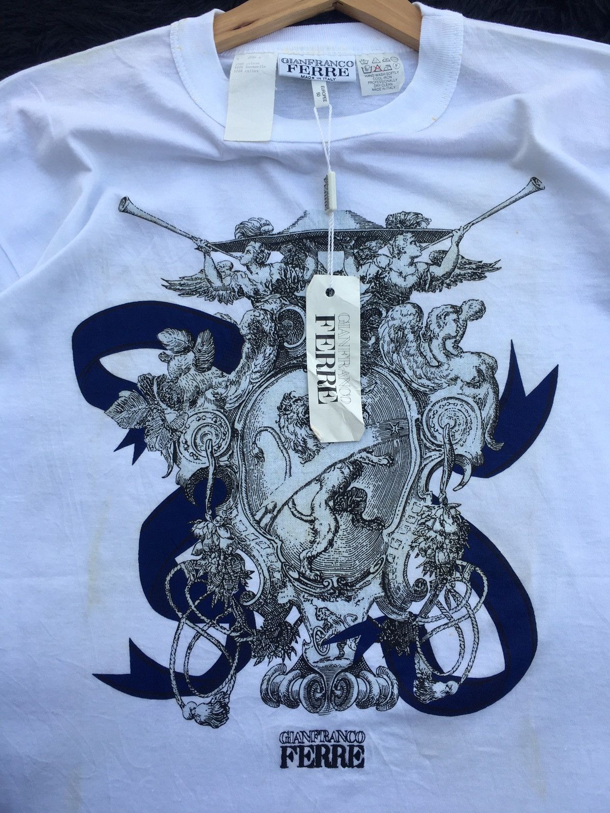 Gianfranco Ferre Rare Vintage Gianfranco Ferre Italy Tshirt Size US L / EU 52-54 / 3 - 10 Thumbnail