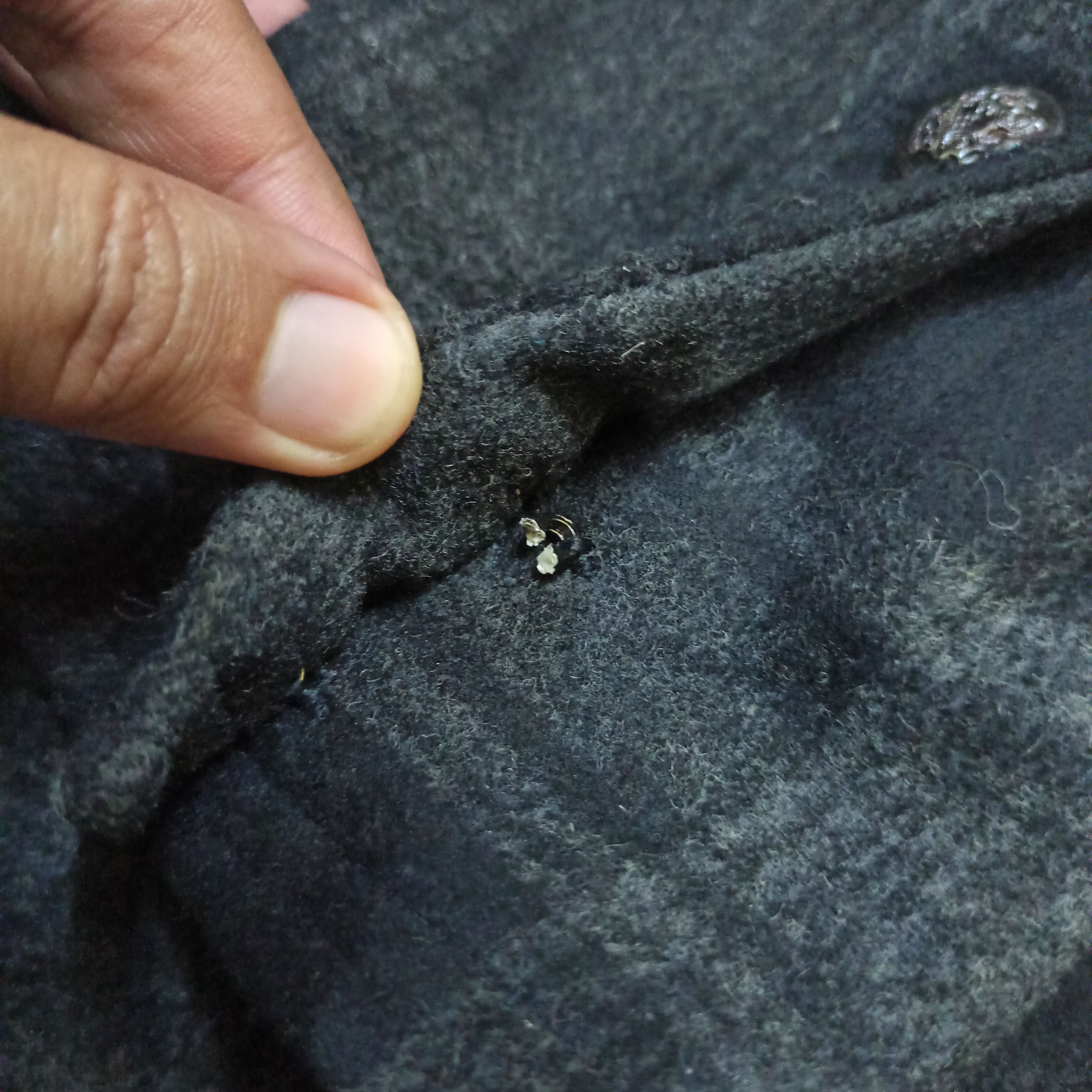 If Six Was Nine P-Coat Long Wool Unique Gothic Punk Melton Double-Breasted Size US XXL / EU 58 / 5 - 8 Thumbnail