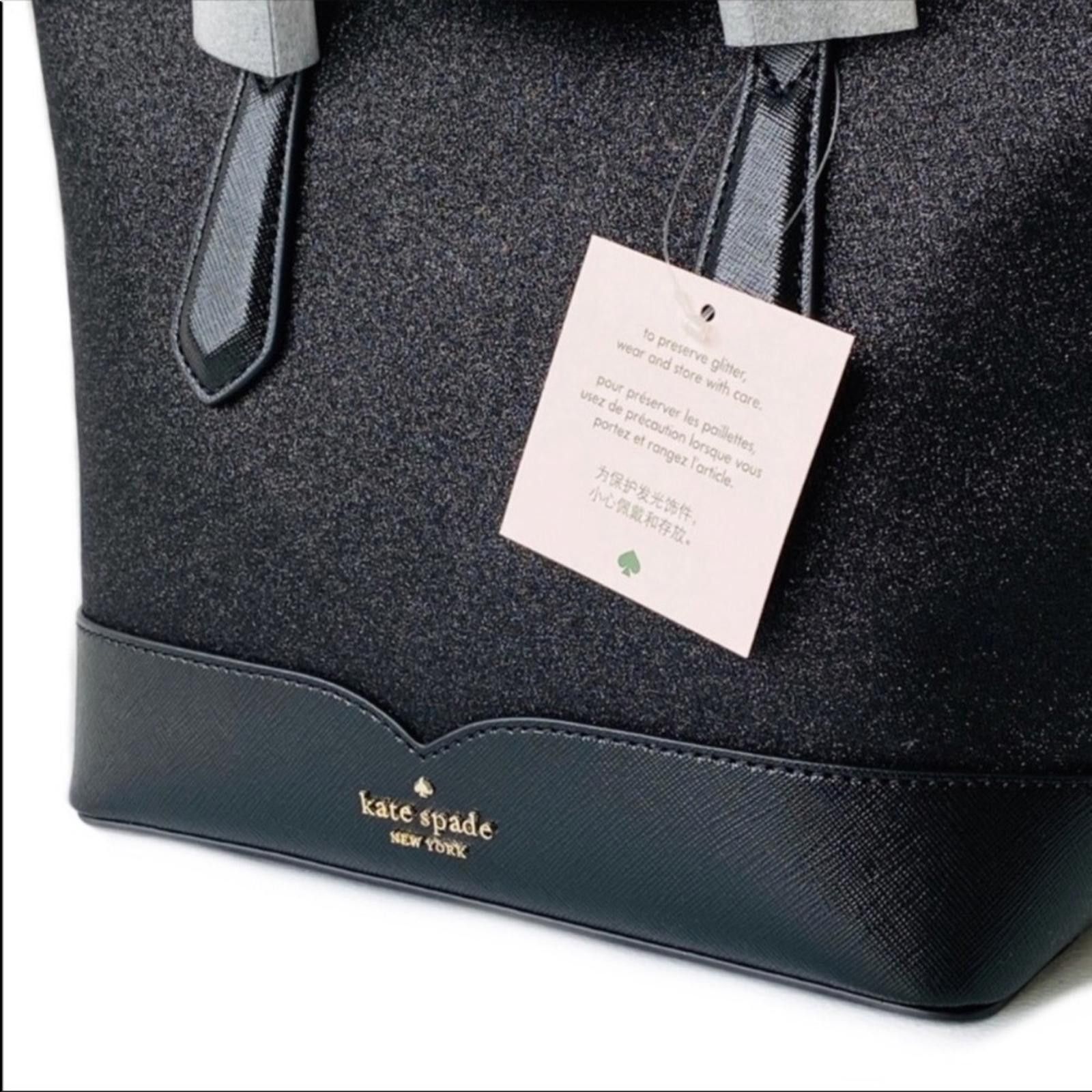 Kate Spade Kate Spade Black Glitter Satchel Bag NWT Size ONE SIZE - 5 Thumbnail