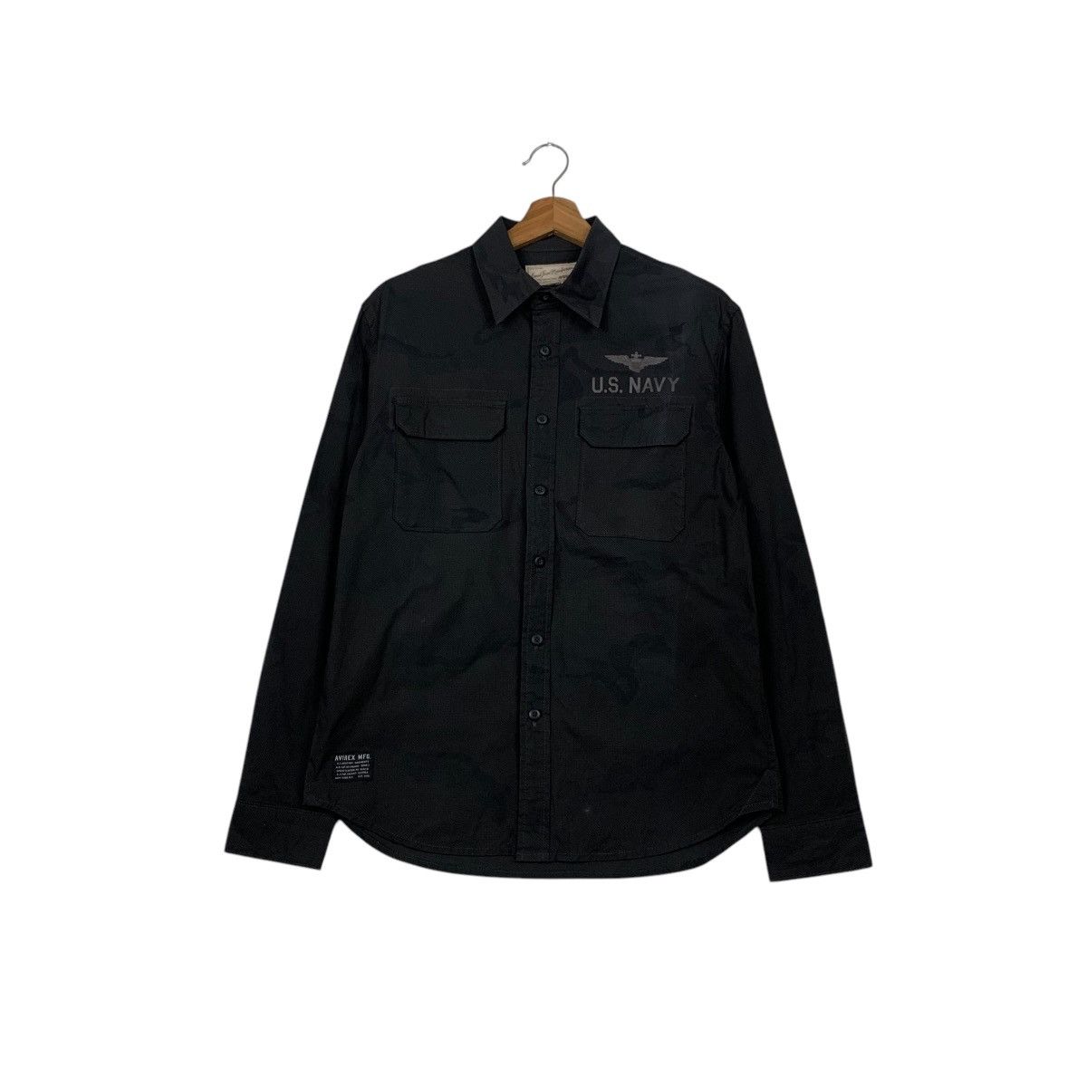 Avirex AVIREX US NAVY Long Sleeve Button Up Shirt #2183-C97 Size US M / EU 48-50 / 2 - 1 Thumbnail