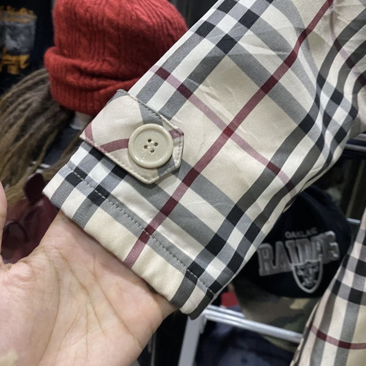 Burberry Vintage Burberry Nova Check DoubleBreasted Short Coat Jacket Size L / US 10 / IT 46 - 6 Thumbnail
