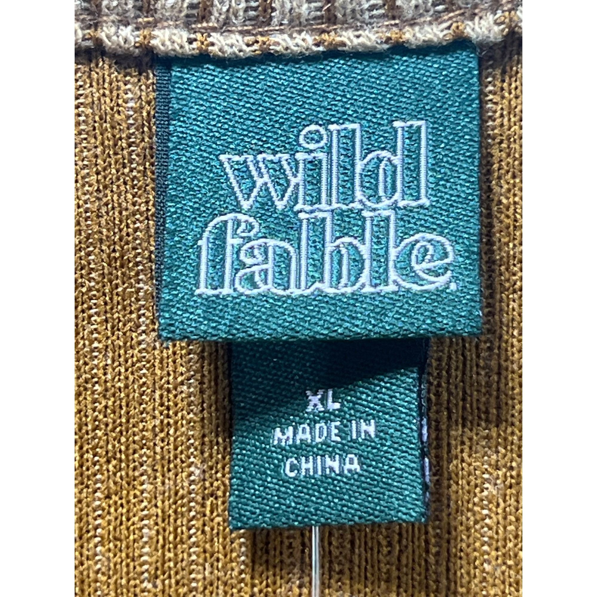 Other Wild Fable - Women's Ribbed Long Sleeve Crop Top - Brown - E Size XL / US 12-14 / IT 48-50 - 9 Thumbnail