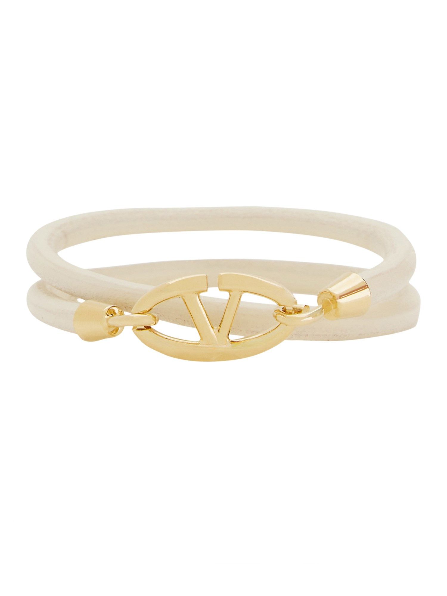 Valentino o1s22i1n0924 Size: L / Double Wrap Vlogo Signature Bracelet Size ONE SIZE - 1 Thumbnail