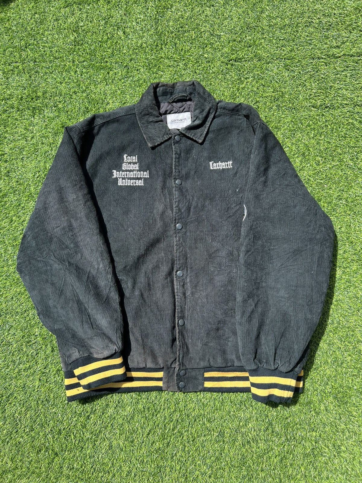 Carhartt CARHARTT WIP “Local Global” Corduroy Letterman Jacket -L Size US L / EU 52-54 / 3 - 5 Thumbnail