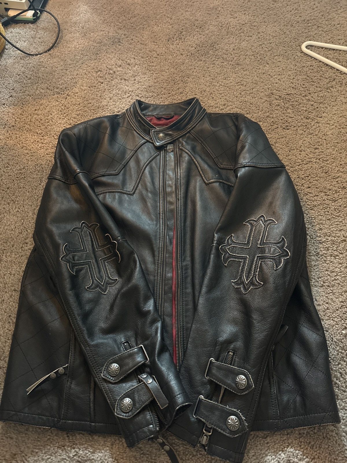 Affliction Affliction Leather Jacket Size US L / EU 52-54 / 3 - 3 Thumbnail