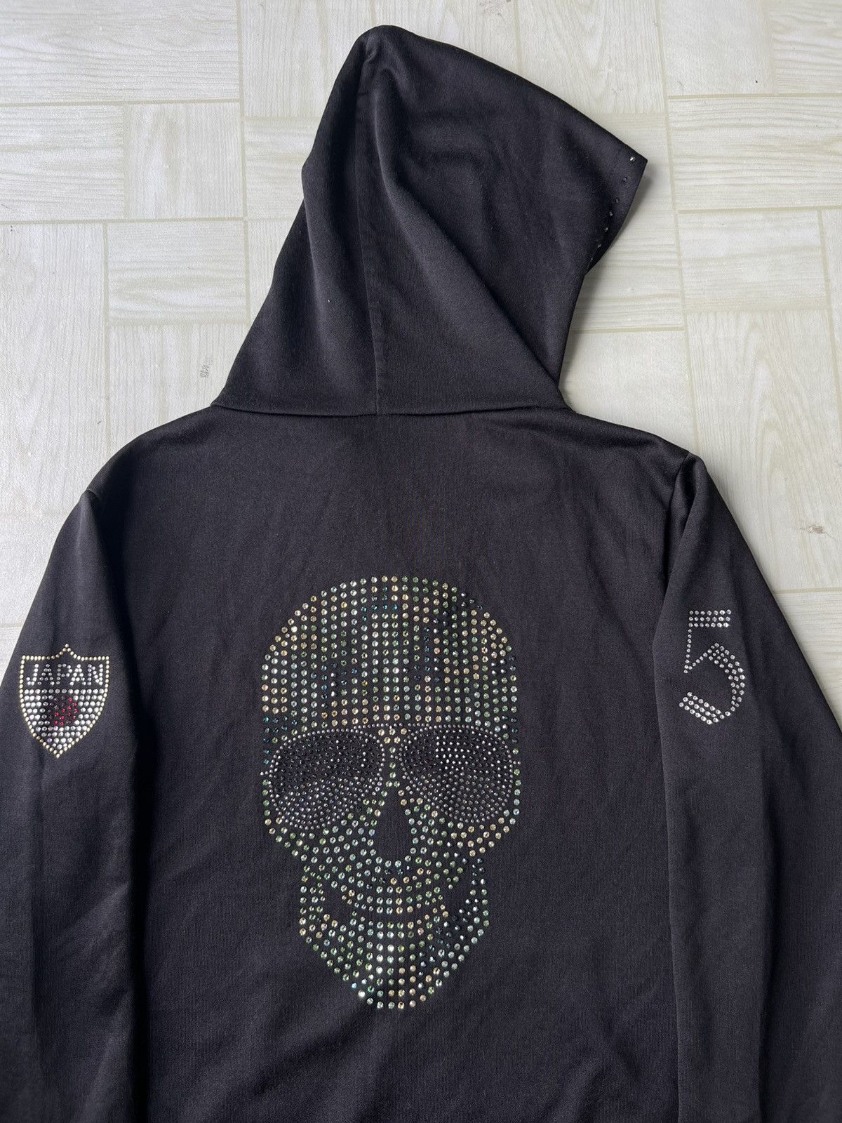 Roen Swarowski Skulls Japan Logo Pleasure Dome Goth Zipper Hoodie Size US M / EU 48-50 / 2 - 3 Thumbnail
