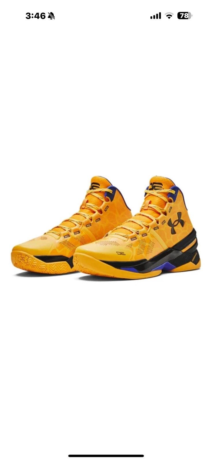 Under Armour Under Armour Curry 2 Double Bang Yellow Basketball Shoes Size US 11.5 / EU 44-45 - 1 Thumbnail