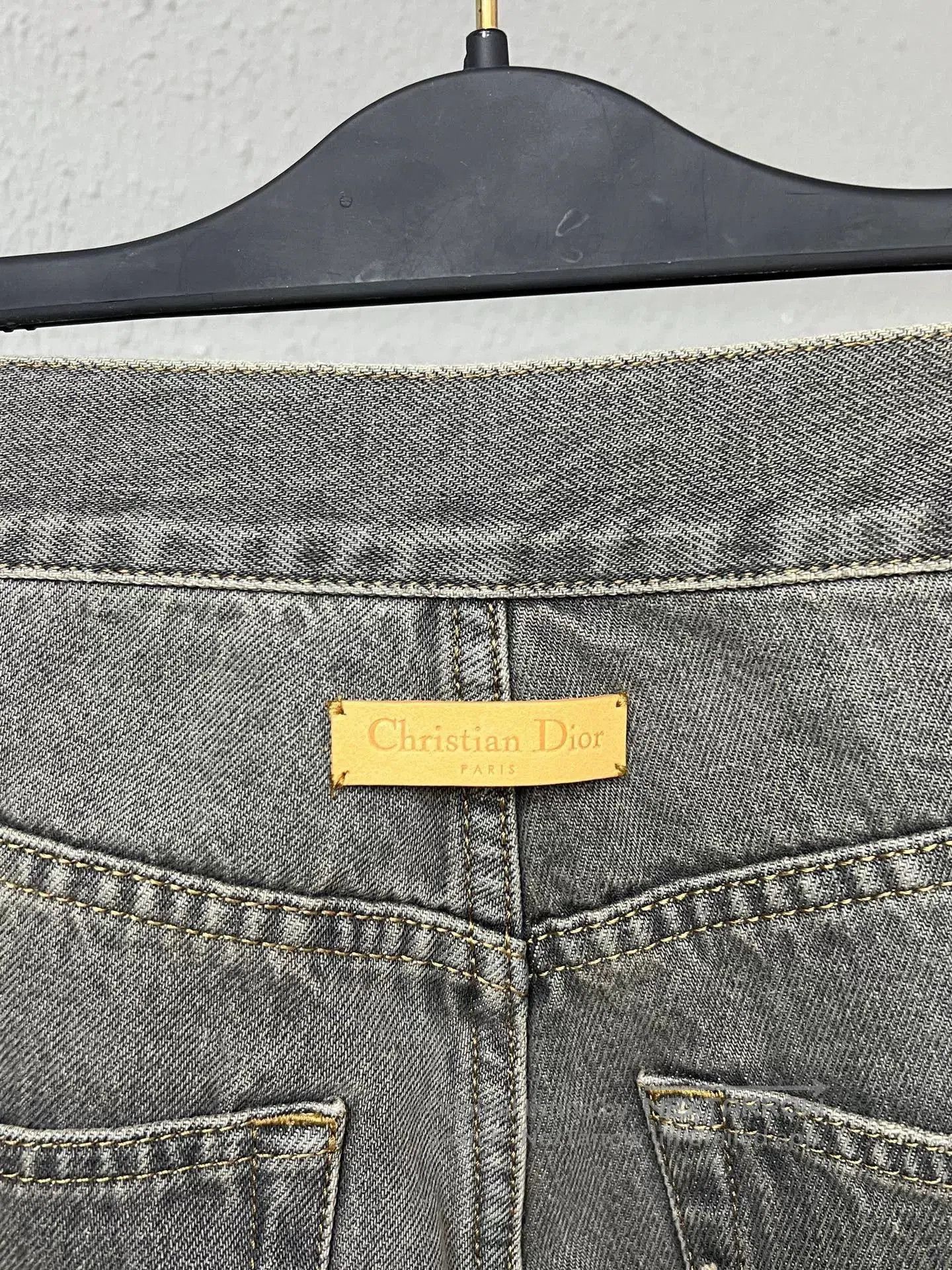 Dior Dior Distressed Wide-Leg Jeans. Size 37" - 3 Thumbnail