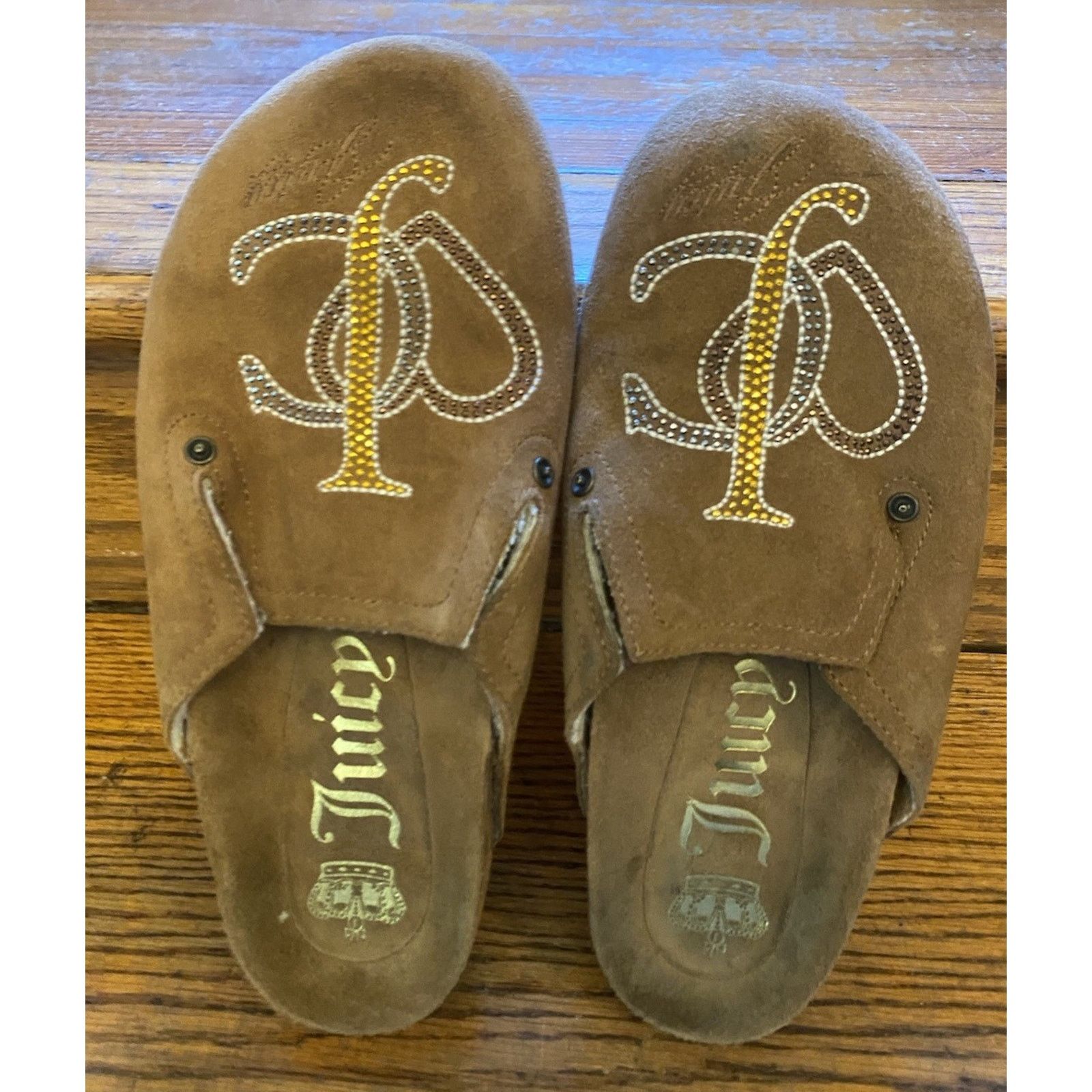 Juicy Couture Womens Juicy Couture 6.5-7 Suede Shearling Shoes Slip On Size US 6.5 / IT 36.5 - 2 Thumbnail
