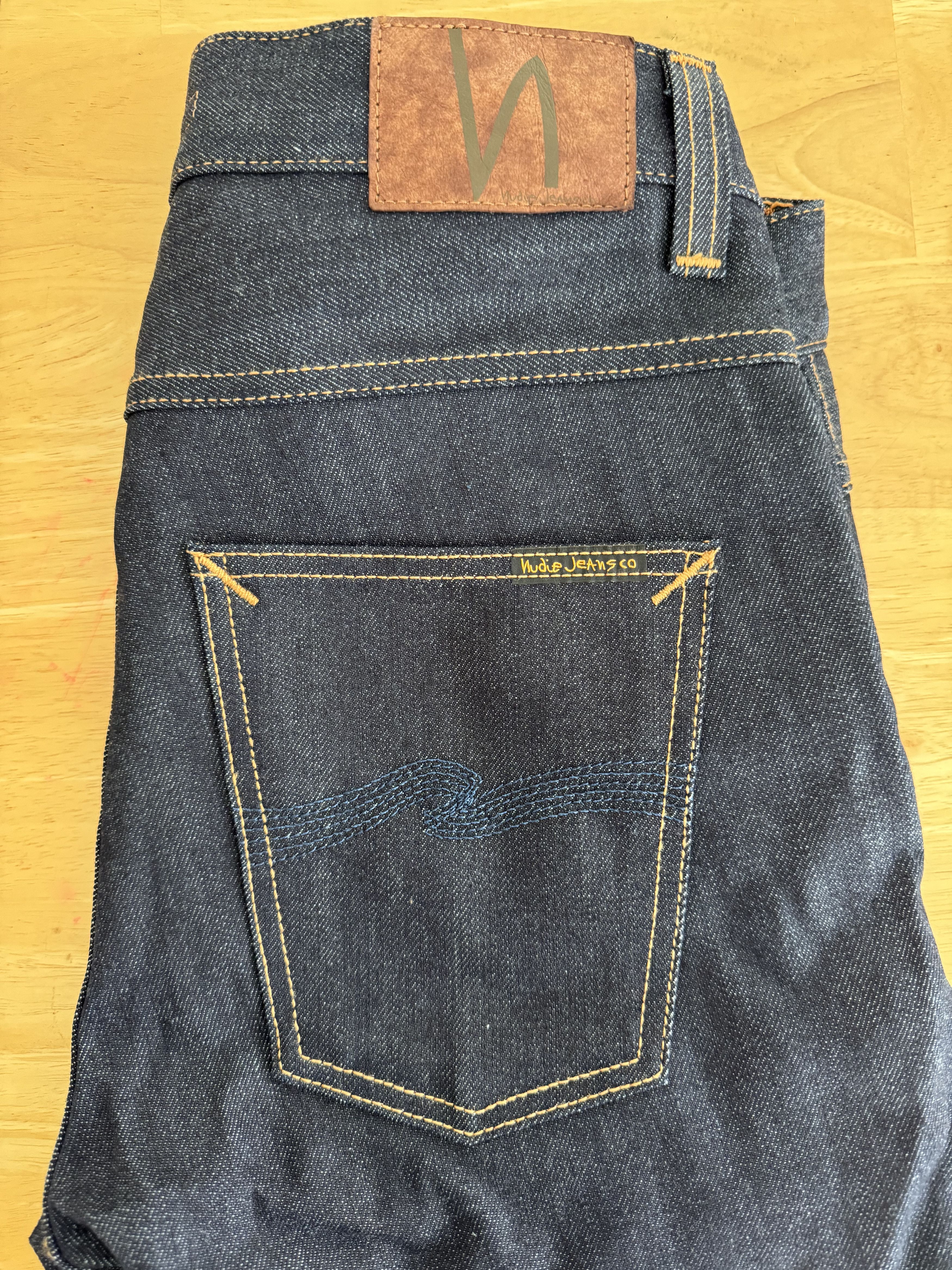 Nudie Jeans grim Tim Dry Deep Selvage Size US 30 / EU 46 - 3 Thumbnail