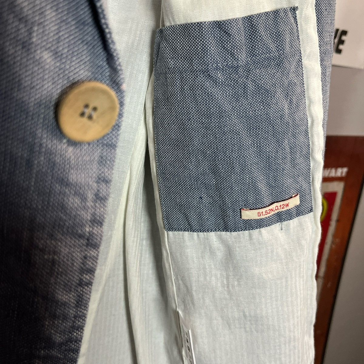 Oliver Spencer Oliver Spencer S/S 14 Bleached Tailored Suit Jacket Size 38R - 3 Thumbnail