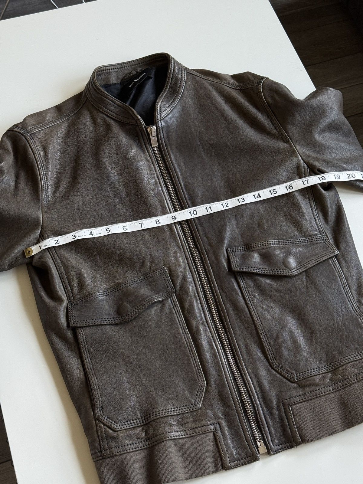 The Kooples Dark Olive Green Kooples Leather Jacket Size US S / EU 44-46 / 1 - 7 Thumbnail