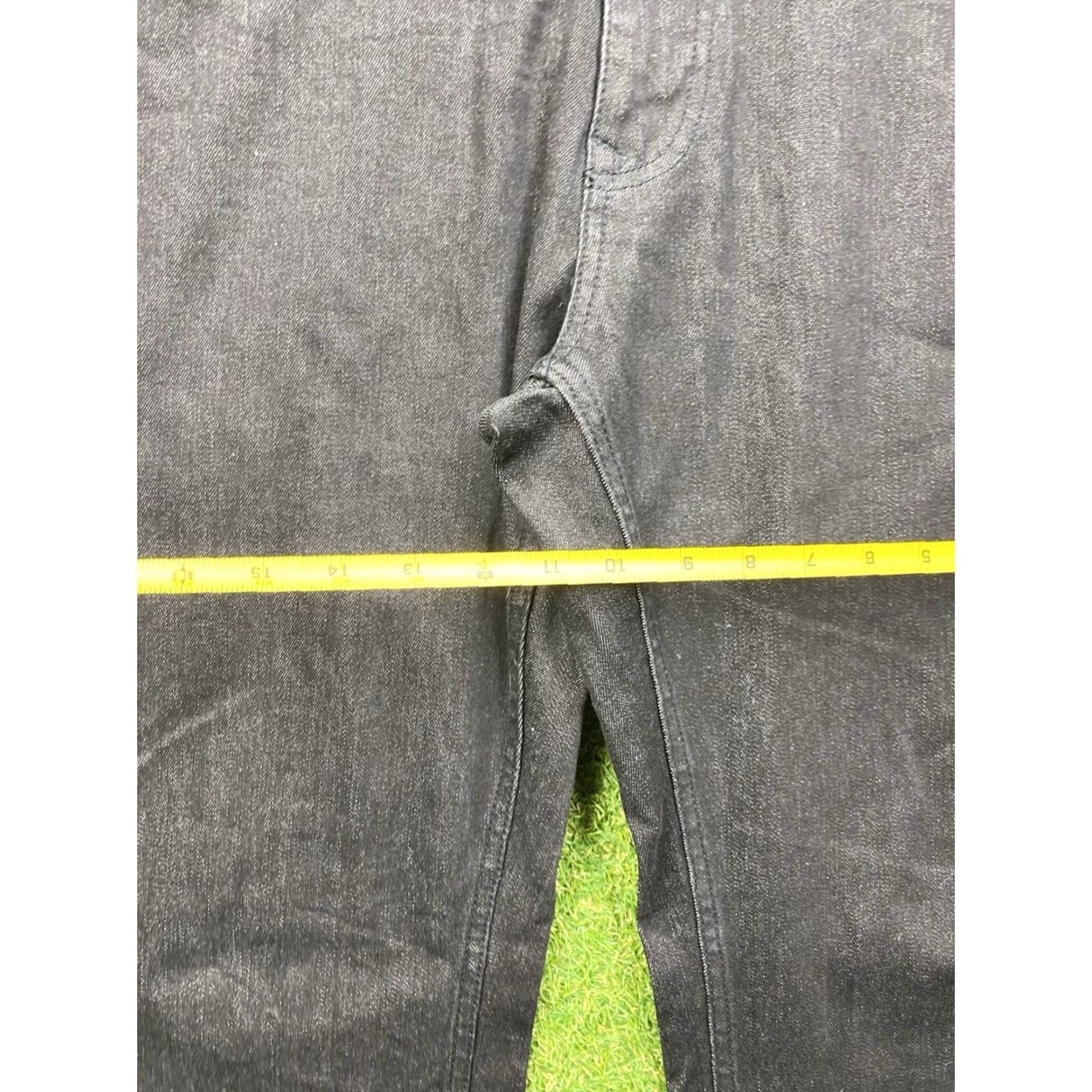 Vintage Five Four Jeans Mens 33x32 Relaxed Straight Charcoal Wash Stretch Casual Preppy Size US 33 - 4 Thumbnail