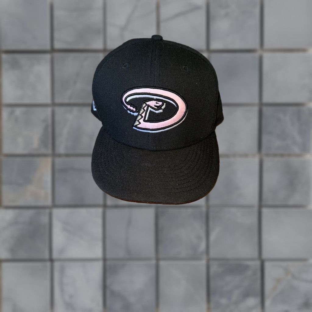 New Era New Era Arizona Diamondbacks Baseball Cap Black Pink Brim 7 7/8 Men Hats Colorful 90s? Size ONE SIZE - 1 Thumbnail