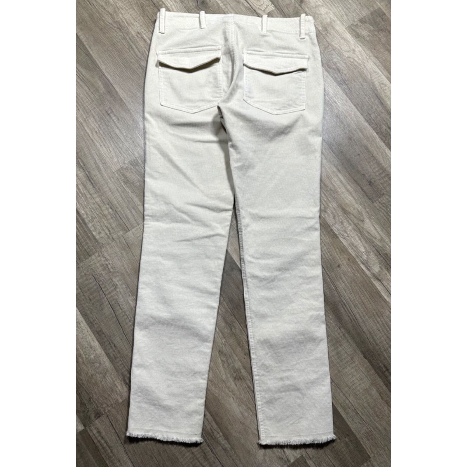 Nili Lotan Nili Lotan Jenna Pant Corduroy Ivory 00 Women Size 24" / US 00 / IT 34 - 2 Thumbnail