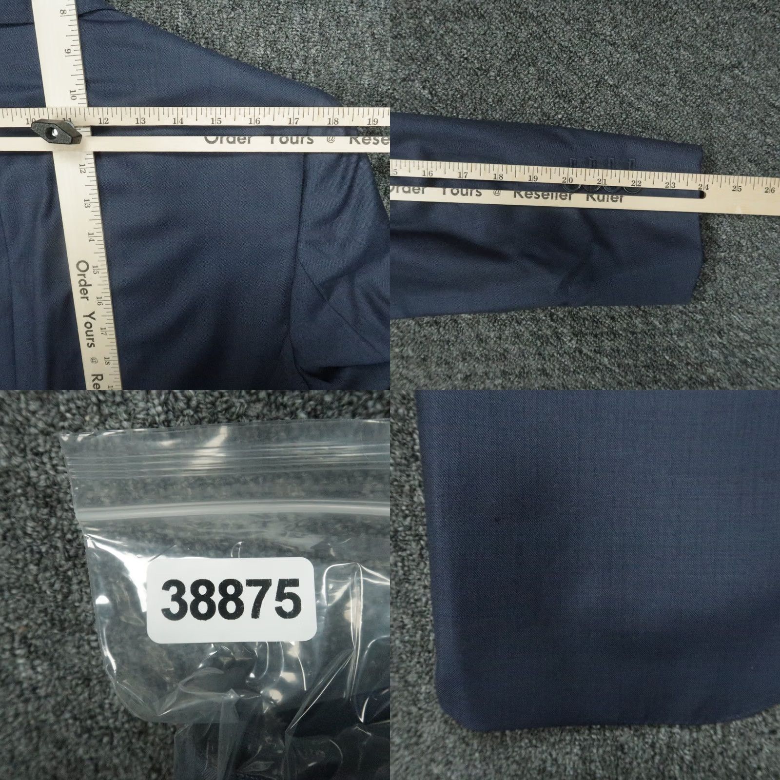 Peter Millar Peter Millar Blazer Mens Blue 40R Wool Single-Breasted Sport Coat Jacket Size 40R - 9 Thumbnail