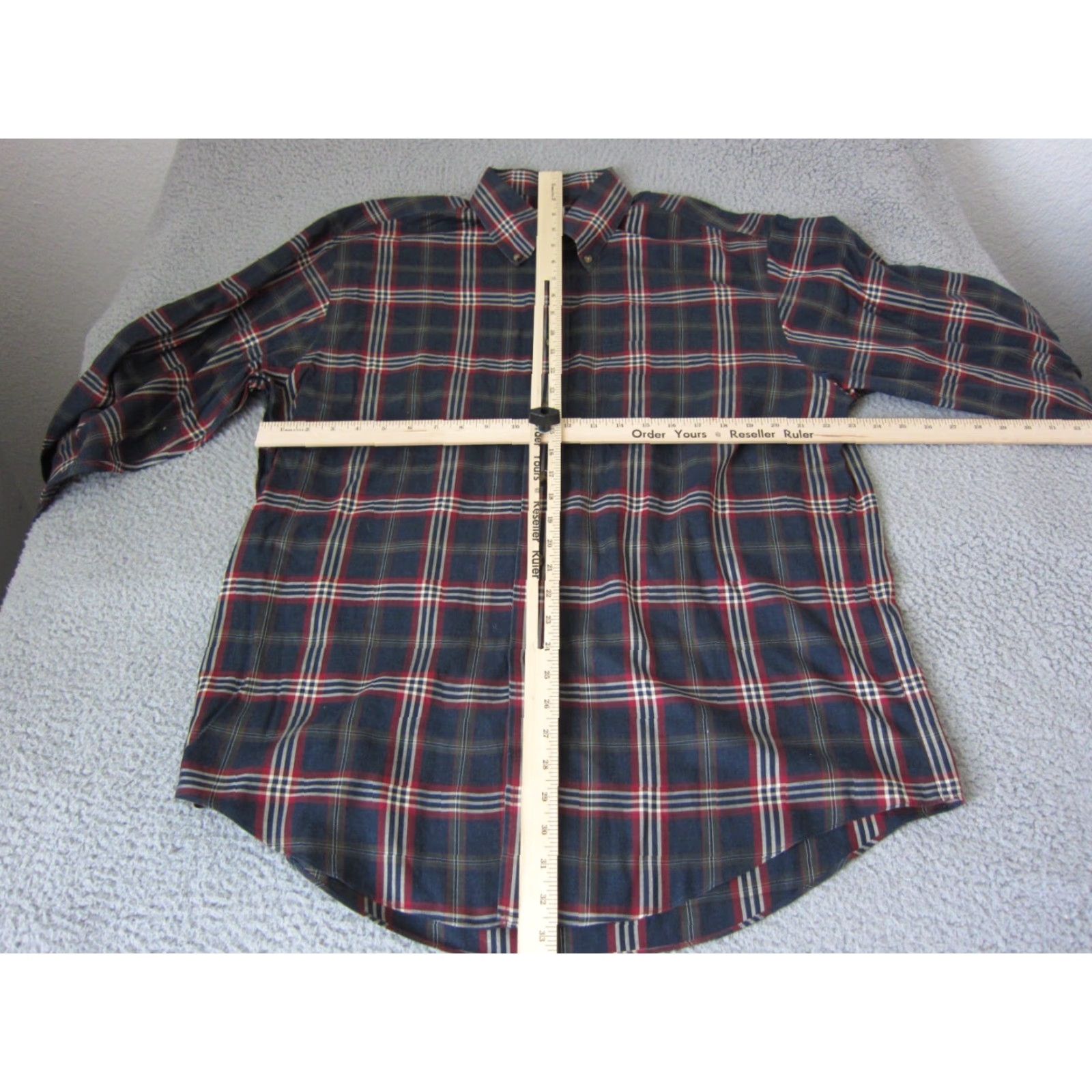 Brooks Brothers Brooks Brothers Shirt Mens Large X Blue Supima Cotton Button Up Plaid Long Sleeve Collared 90s Vintage No Size US L / EU 52-54 / 3 - 6 Thumbnail