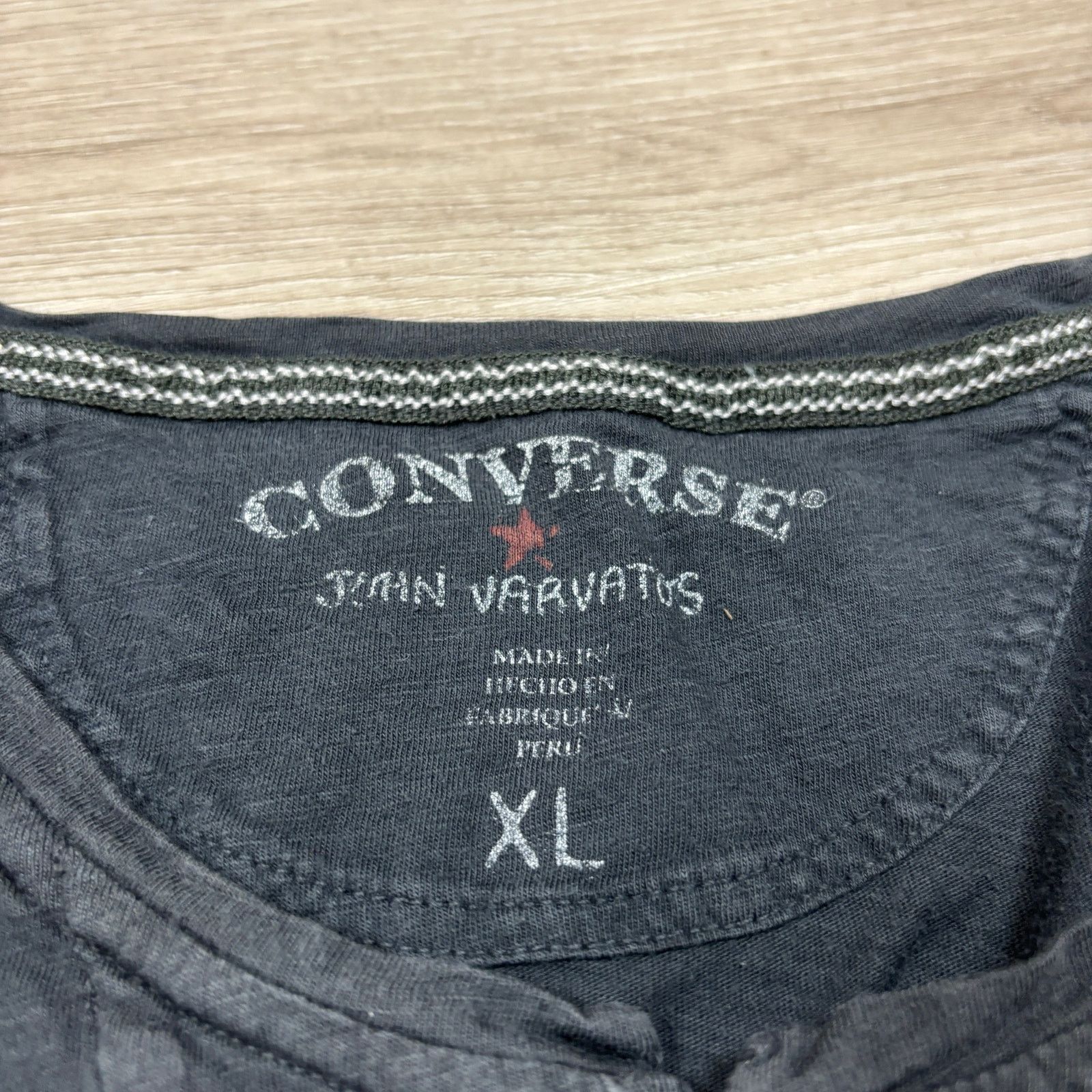 Converse × John Varvatos Converse John Varvatos Pima Cotton Long Sleeve Henley XL Size US XL / EU 56 / 4 - 4 Thumbnail