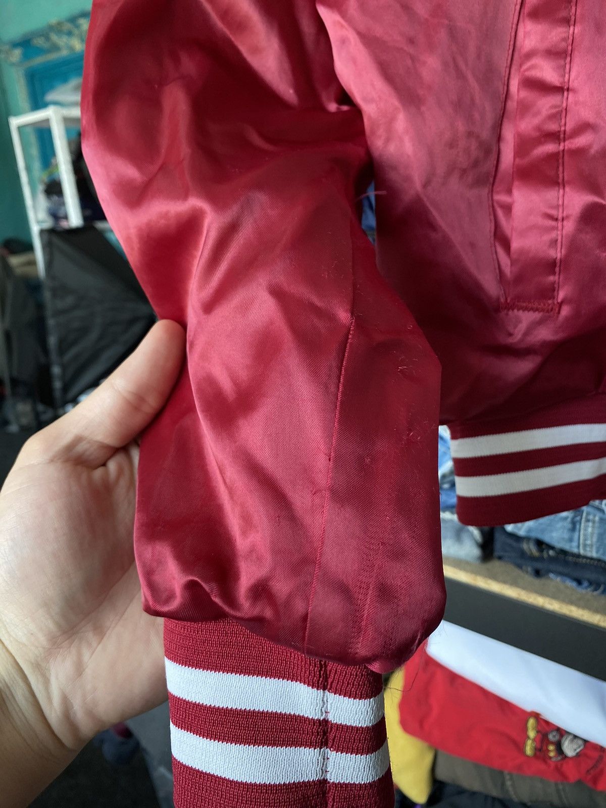 Vintage VNTG 90s USA Locker Line Red Jacket Crimson Tide Alabama Size US S / EU 44-46 / 1 - 10 Thumbnail