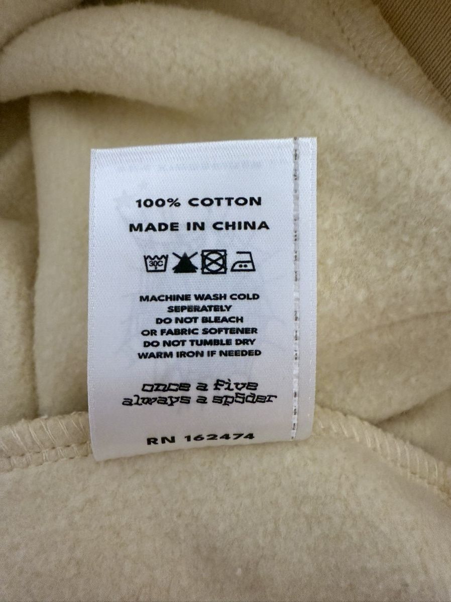 Sp5der Sp5der Creme Beluga Hoodie Size M Size US M / EU 48-50 / 2 - 8 Thumbnail