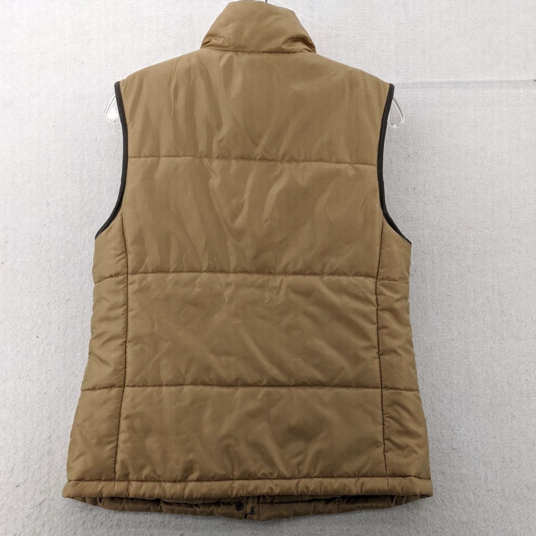 Vintage Tweeds Vest Puffer Vest Women's Medium Toggle Clasp Gold Polyester Solid Short Sleeveless Jacket/Coat Vest Women M Gold Tweeds Puffer Vest Size M / US 6-8 / IT 42-44 - 5 Thumbnail