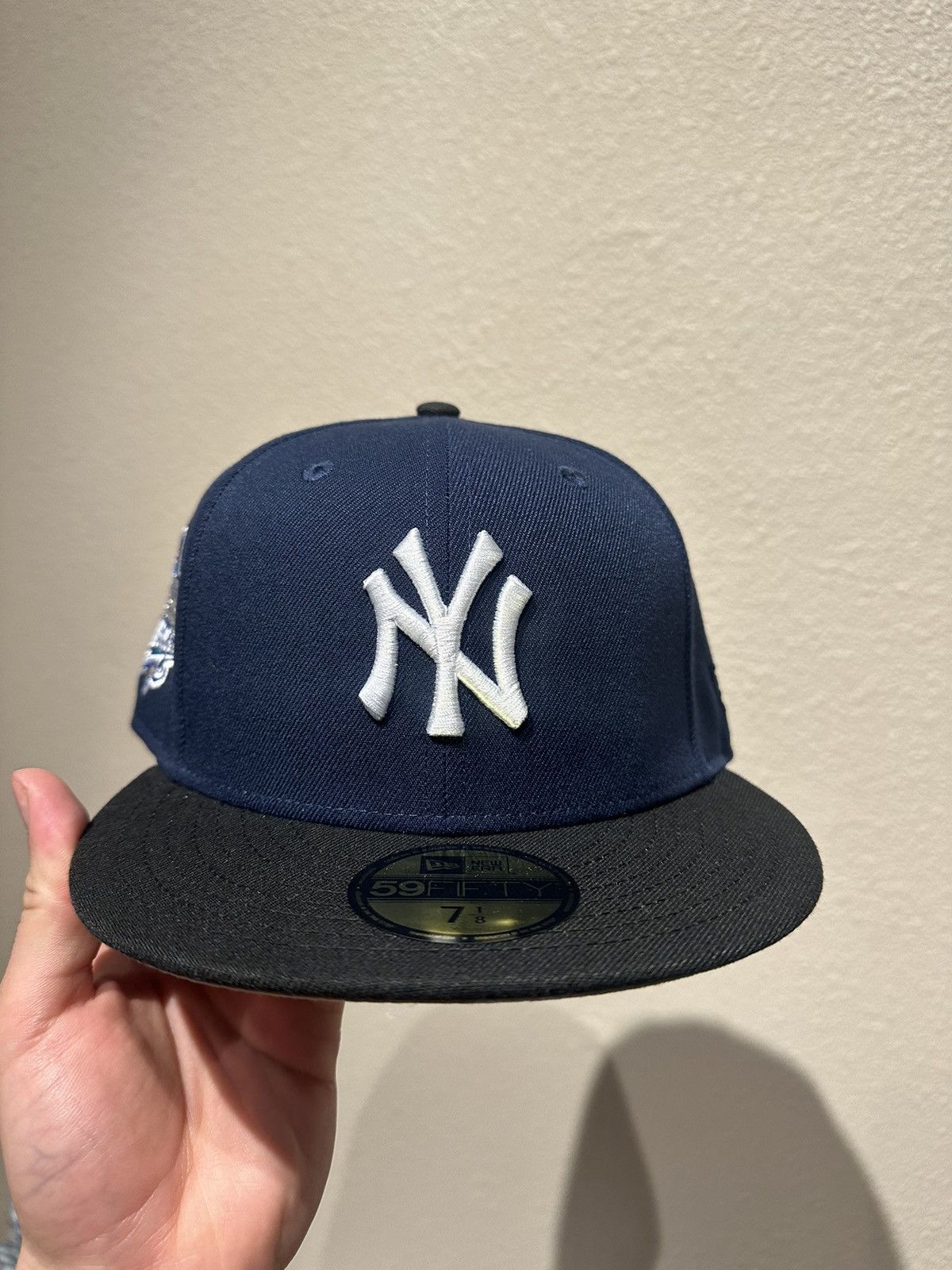 image of Vintage New York Yankees 1999 Patch Noho 7 1/8 Hat Club Hatclub in Navy, Men's