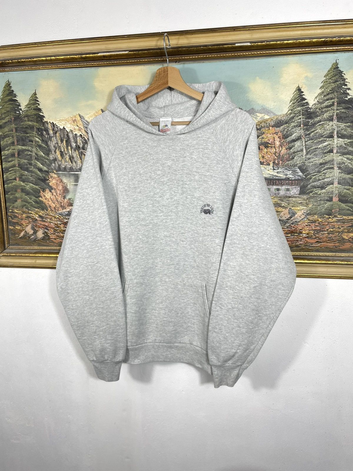 Fruit Of The Loom × Vintage vintage y2k blank oversize baggy hoodie sweatshirt basic y2k Size US L / EU 52-54 / 3 - 2 Thumbnail