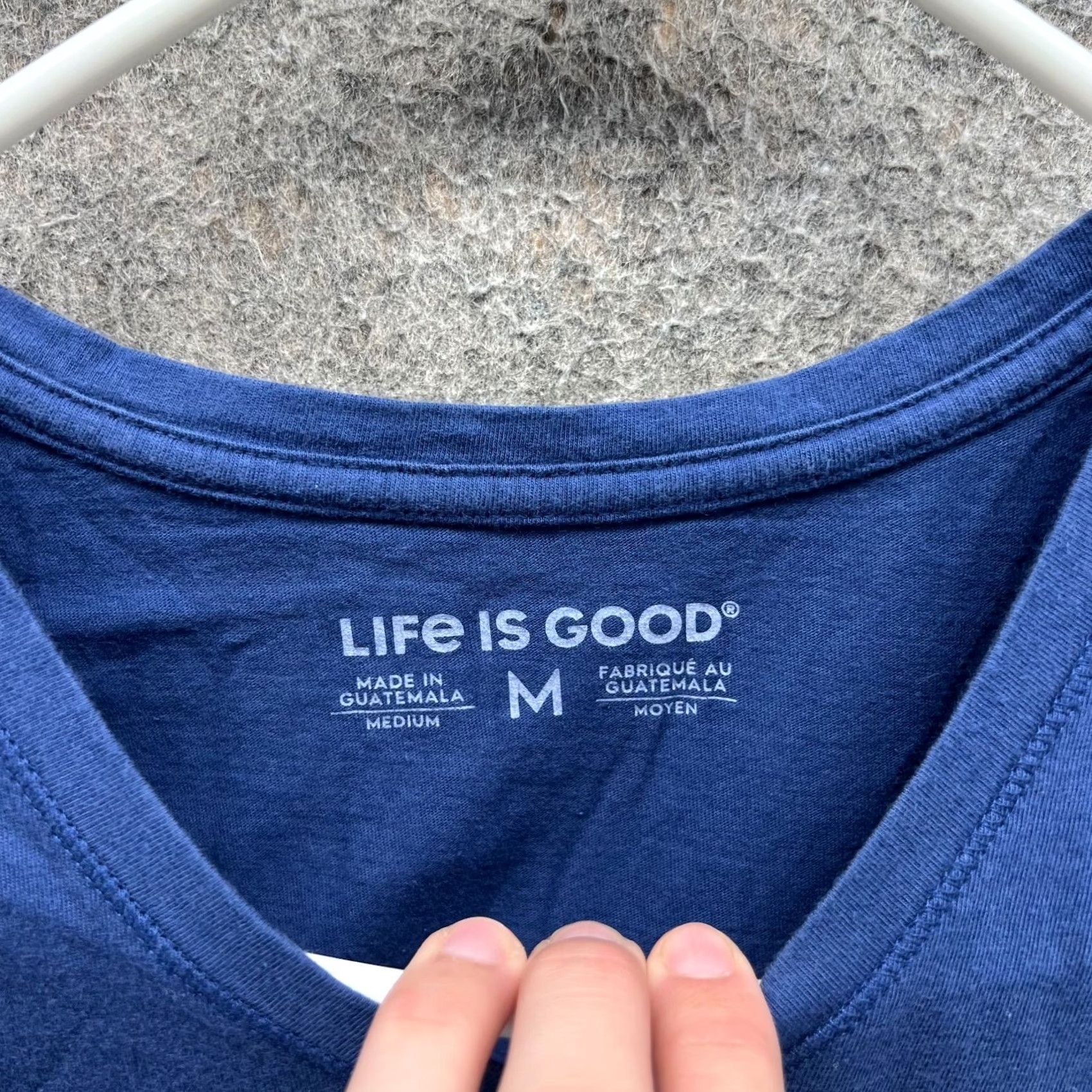 Life is Good Life is Good Shirt Womens Medium Blue V Neck Crusher Tee Butterfly Print Shirt Size M / US 6-8 / IT 42-44 - 6 Thumbnail