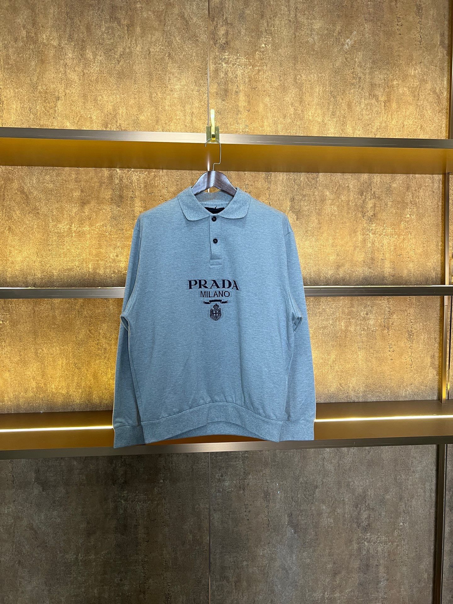 Prada Prada Gray Hoodie S Women Size S / US 4 / IT 40 - 1 Thumbnail