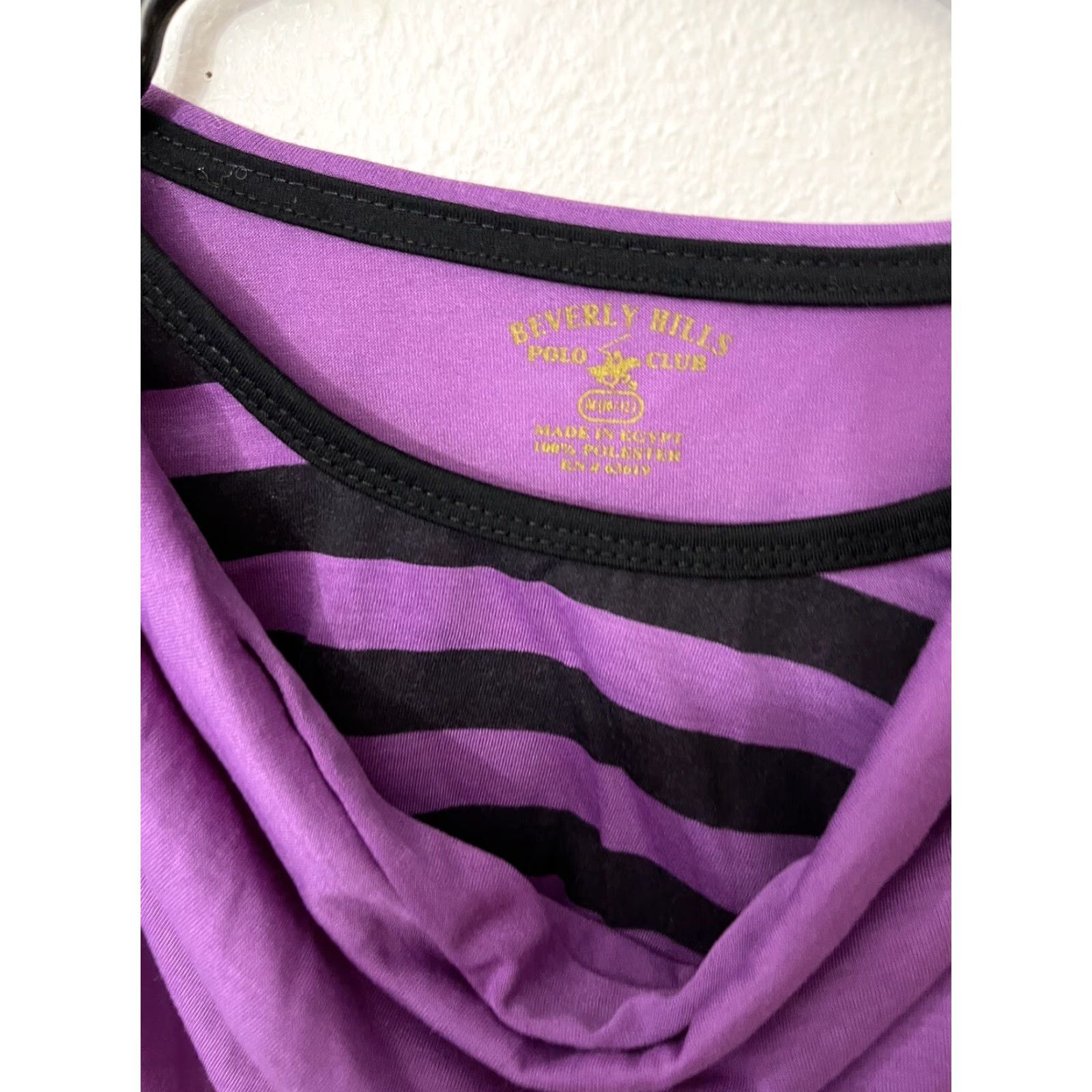 Beverly Hills Polo Club Beverly Hills Polo Club Shirt Medium Purple Long Sleeve Embroidered Adult Women Size M / US 6-8 / IT 42-44 - 2 Thumbnail