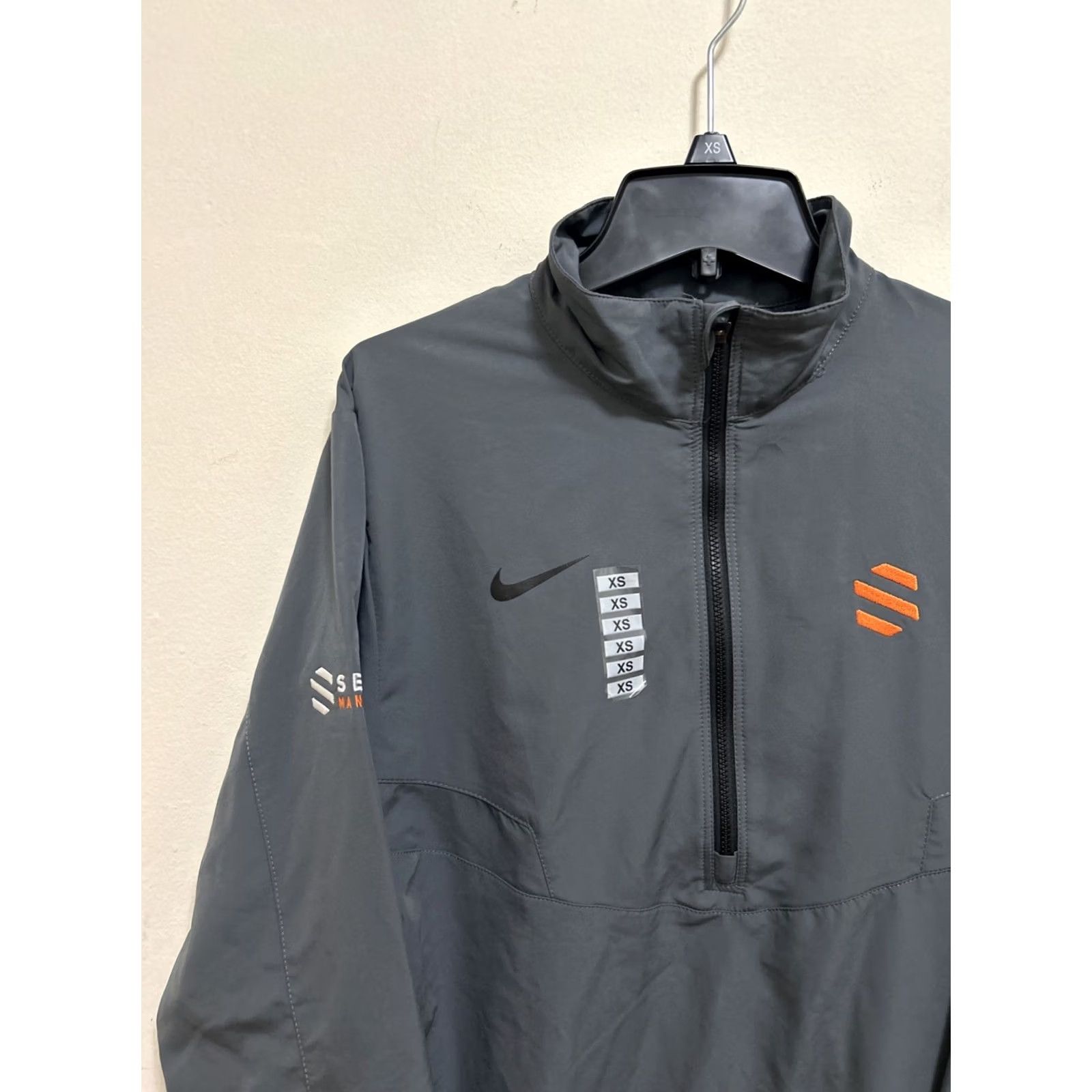 Nike Nike Golf Mens Jacket Windbreaker 1/2 Zip Lightweigh t Gray Dri-Fit Wind Shirt Athletic Outdoor Activewear Size US XS / EU 42 / 0 - 5 Thumbnail