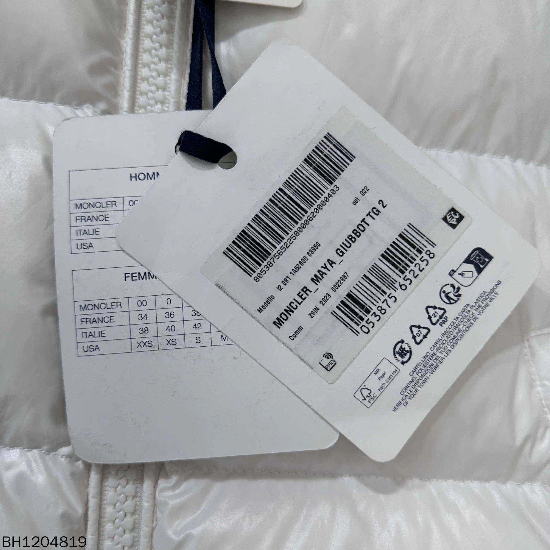 Moncler Moncler Maya White Puffer Jacket Size 2 Size M / US 6-8 / IT 42-44 - 5 Thumbnail