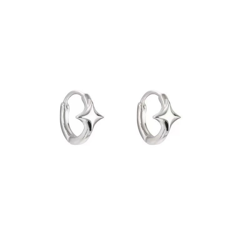 Jewelry × Sterling Silver Vibe Earrings One Pairs Chrome Jewelry Size ONE SIZE - 5 Thumbnail