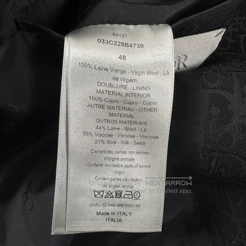Dior Dior Dark Pattern Collar Logo Wool Suit Jacket Size US M / EU 48-50 / 2 - 5 Thumbnail