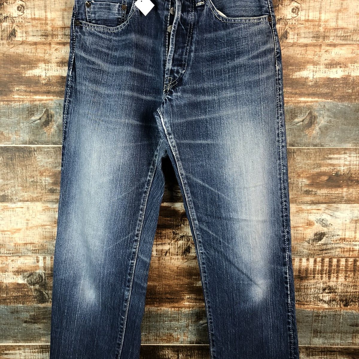 Eternal DL Eternal Blue Distressed Denim Pants #C143 Size US 29 - 5 Thumbnail
