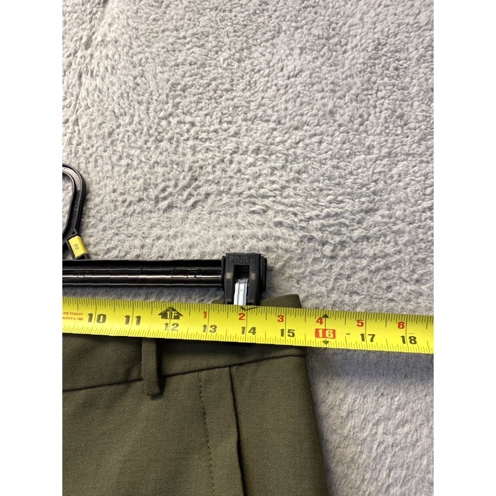 J.Crew JCrew Collection Petite Cigarette Pant Women Size 4 Slim Wool Viscose Polyester Elastane Heavy Green Size 27" / US 4 / IT 40 - 4 Thumbnail