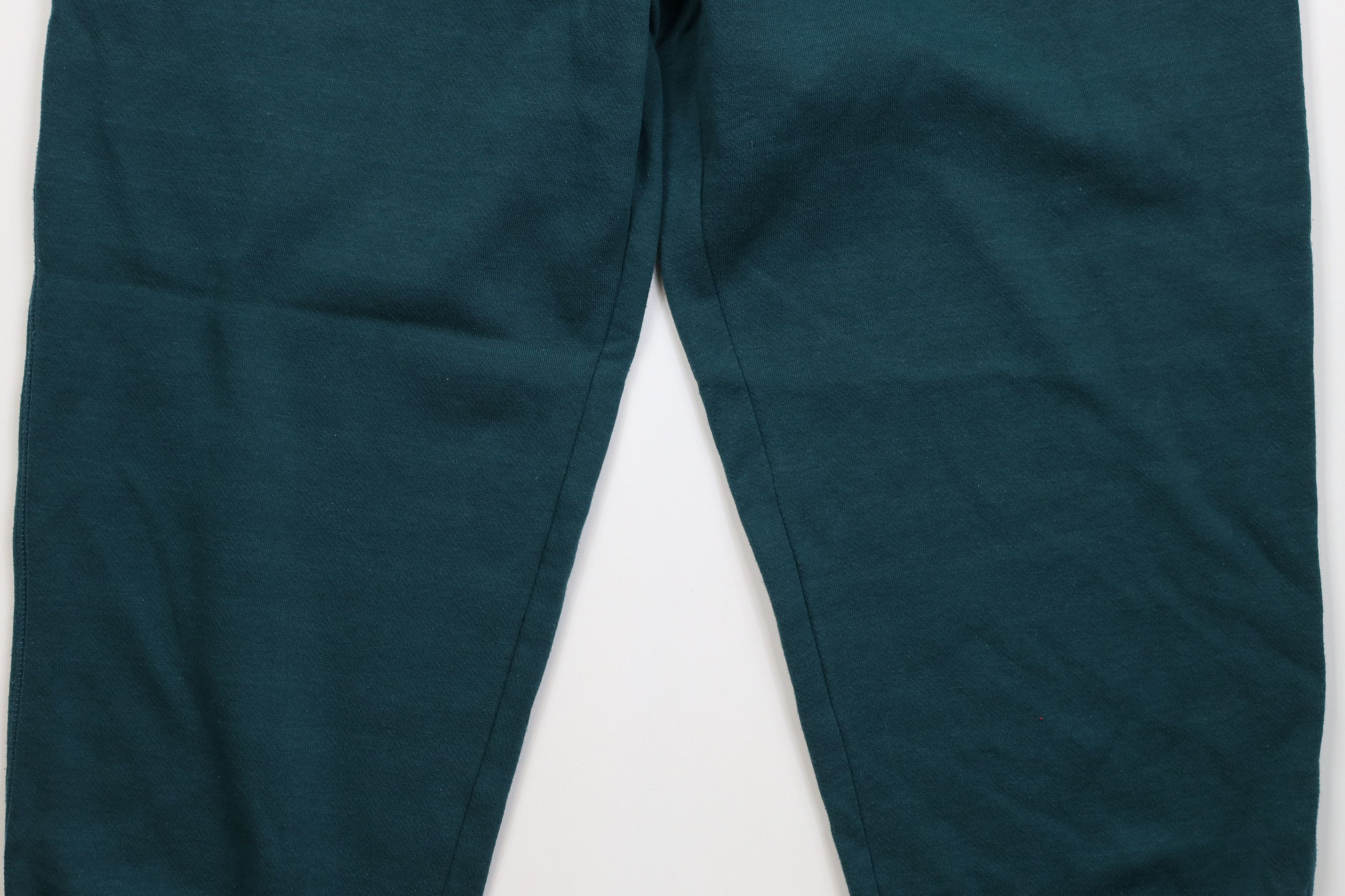 Vintage Vintage 90s Streetwear Blank Cuffed Sweatpants Joggers Green Size 36" / US 14 / IT 50 - 4 Thumbnail