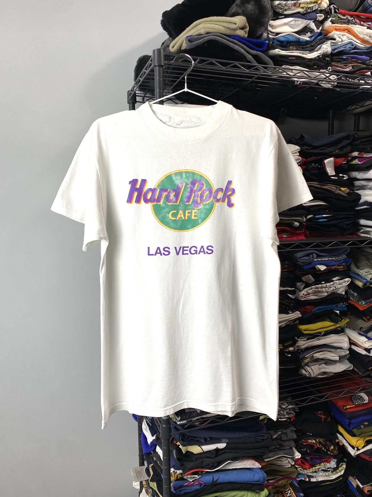 Band Tees Vintage 80’s Hard Rock Cafe Las Vegas T Shirt Pocker Size US M / EU 48-50 / 2 - 1 Thumbnail