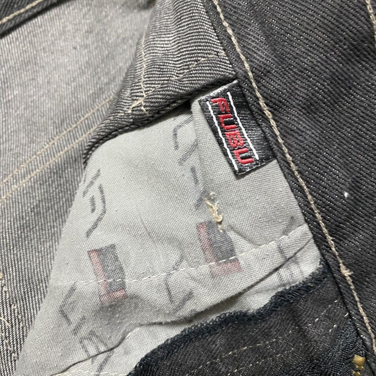 Fubu Vintage Fubu Denim Engineered Baggy Jeans Black Size US 33 - 23 Thumbnail