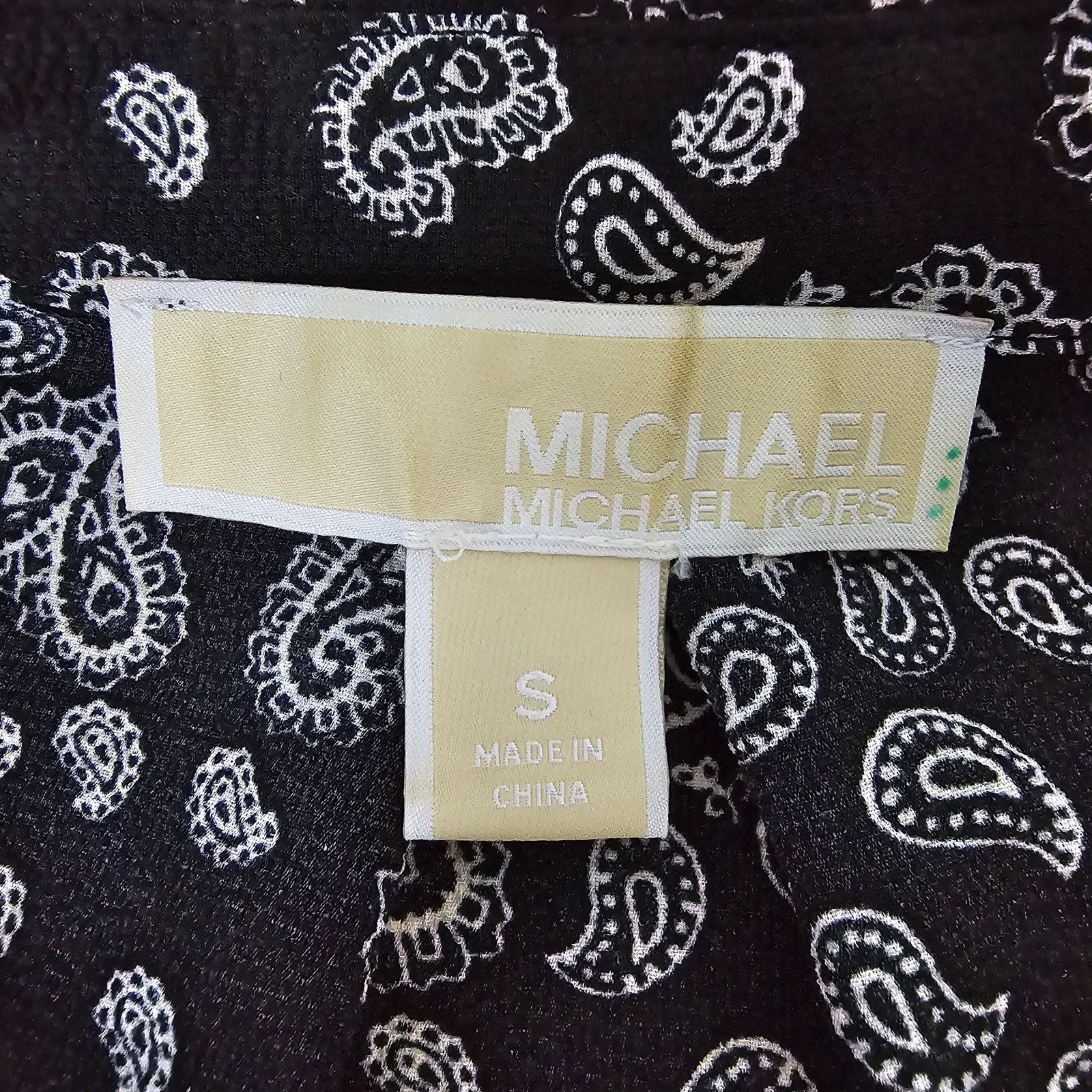 Michael Kors Michael Kors Blouse Paisley Grommet & Tie Sleeve Zip Front S Size S / US 4 / IT 40 - 11 Thumbnail