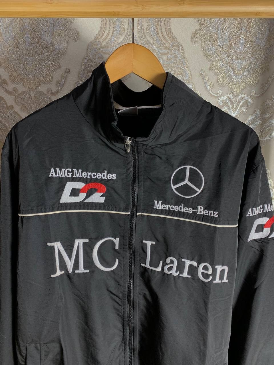 NASCAR Vintage Mercedes Benz McLaren Formula 1 Racing Jacket Y2K Size US XXL / EU 58 / 5 - 2 Thumbnail