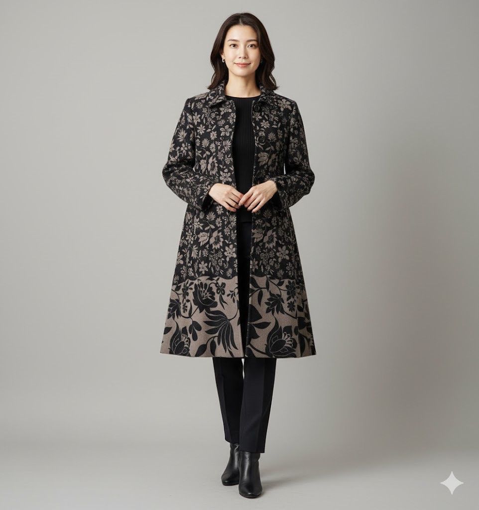 Yohji Yamamoto ARCHIVE🔥RARE 90’S Y’S WORKSHOP FLORAL WOOL COAT Size M / US 6-8 / IT 42-44 - 1 Thumbnail
