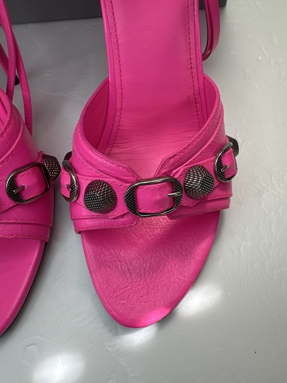 Balenciaga Balenciaga Cagole 110mm stiletto sandals Size US 9.5 / IT 39.5 - 20 Thumbnail