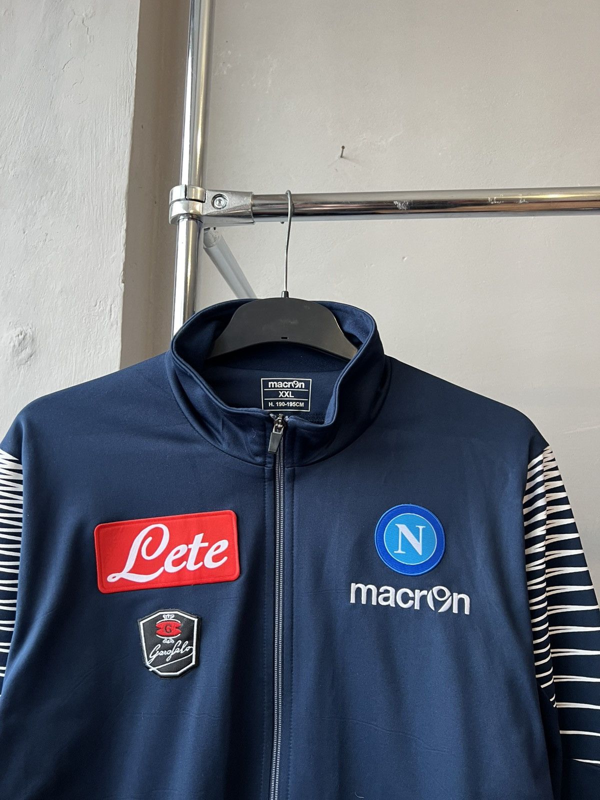 Macron 2015/16 NAPOLI SSC TRAINING SOCCER FOOTBALL ZIP JACKET XXL Size US XXL / EU 58 / 5 - 3 Thumbnail