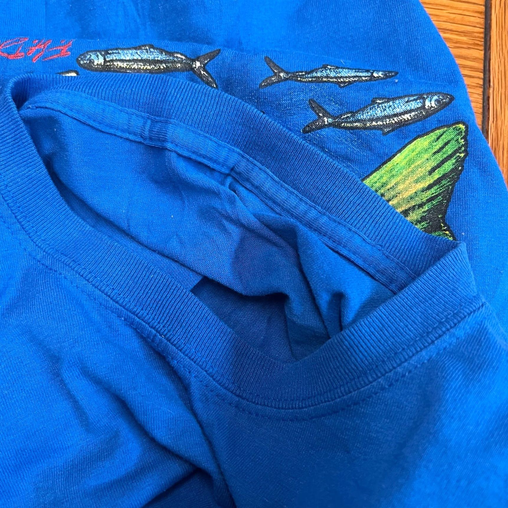 Vintage VINTAGE Bass Classic F H Davis Shirt Mens XL Blue 2 Sided Graphic Tee Shirt Mens XL Blue 2 Sided Graphic Tee Size US XL / EU 56 / 4 - 6 Thumbnail