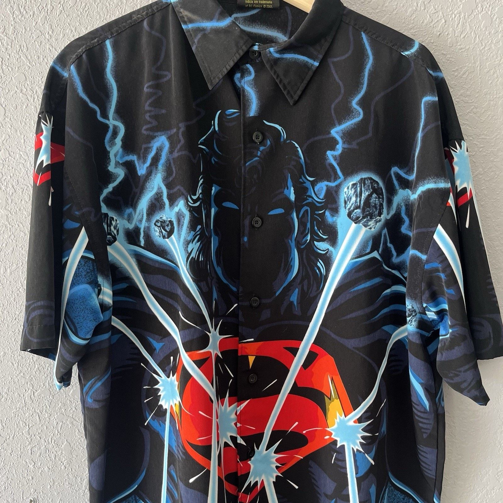 Vintage Vintage DC Comics Superman Button Down Shirt Mens XL Superhe Size US XL / EU 56 / 4 - 2 Thumbnail