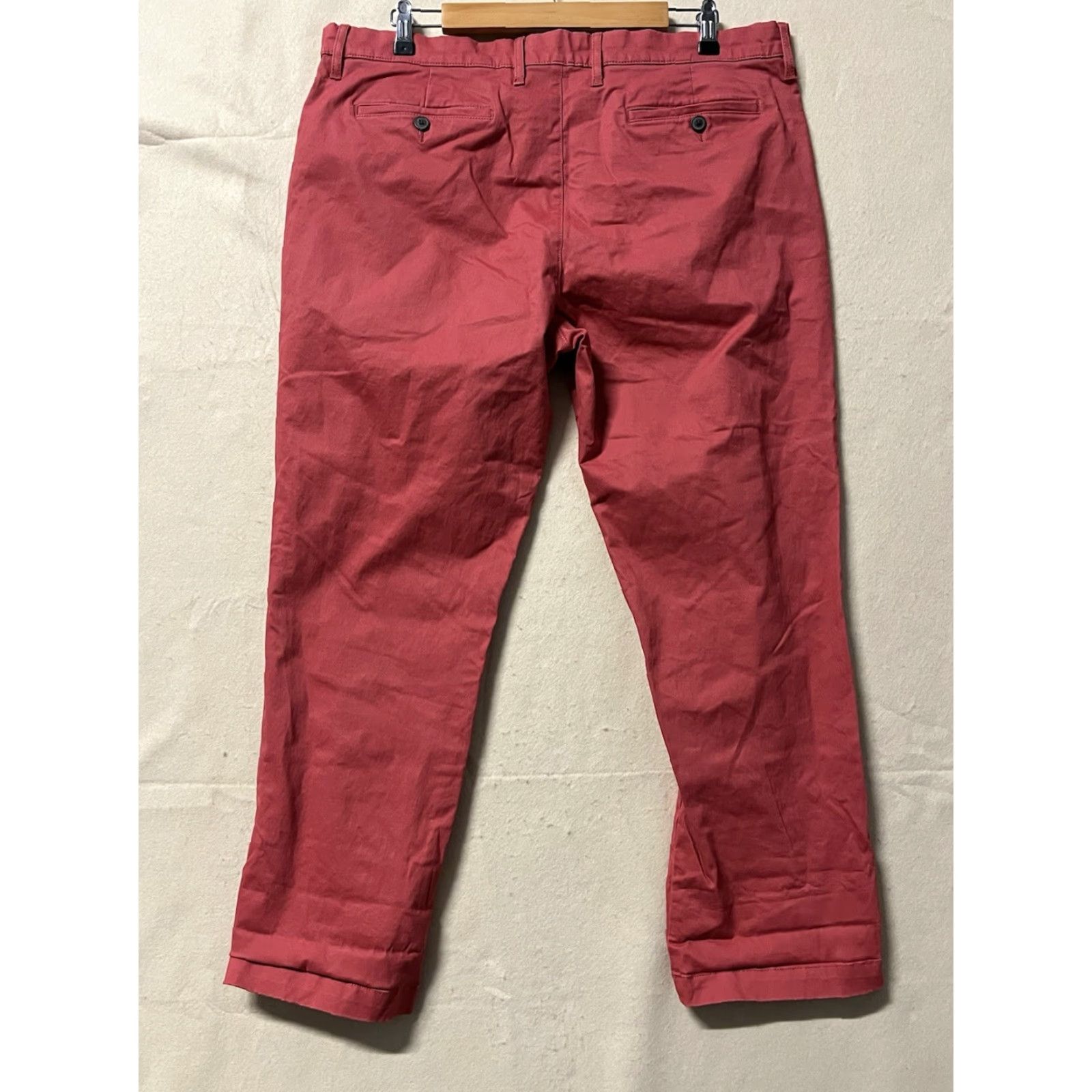 Vintage Goodthreads Pants Men 38 X 28 Chino Straight Red Cotton Blend Stretch Casual Business Travel Shirt? Size US 38 / EU 54 - 2 Thumbnail