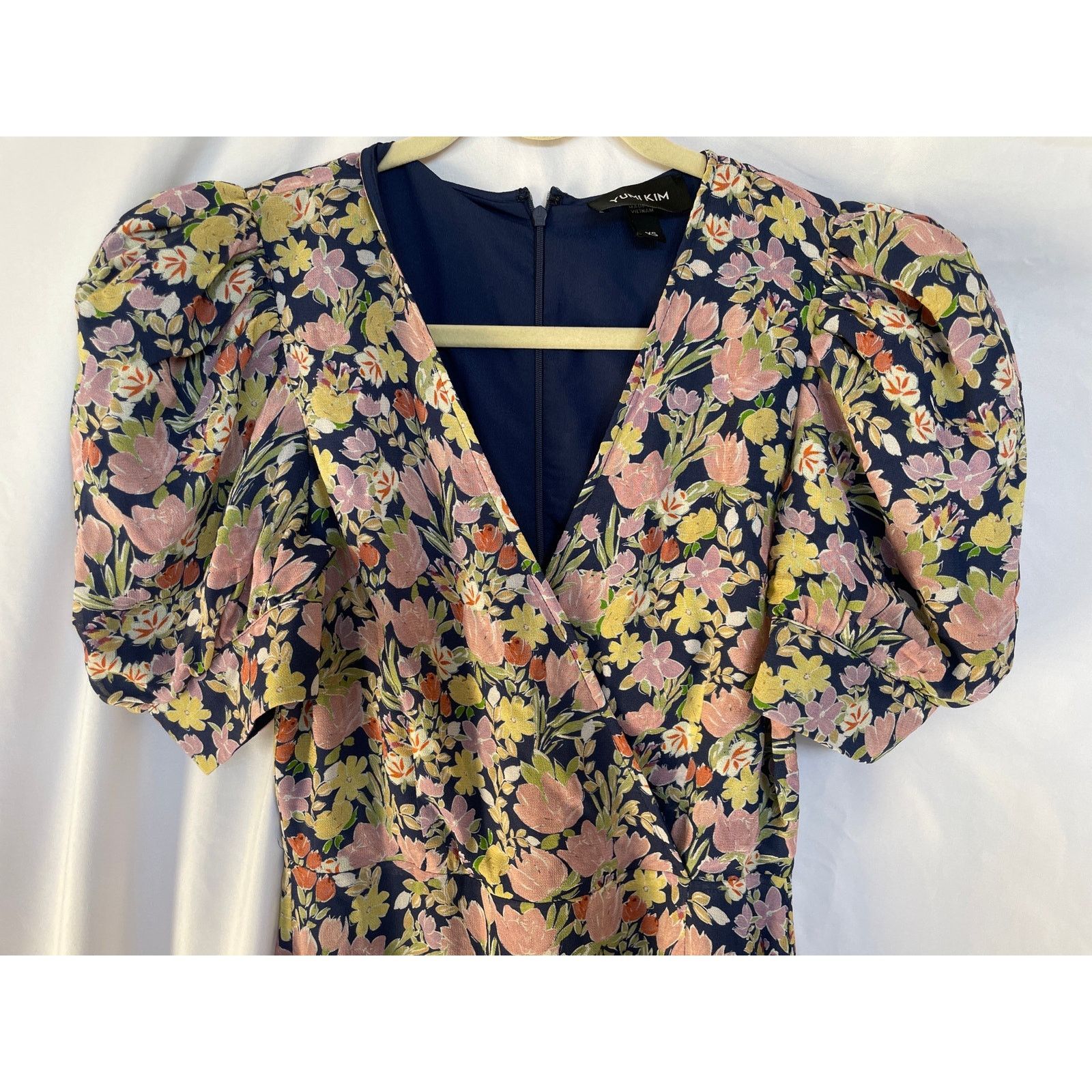 Other NWT Yumi Kim Andrea Maxi Dress Pink Navy Floral XS Size XS / US 0-2 / IT 36-38 - 5 Thumbnail